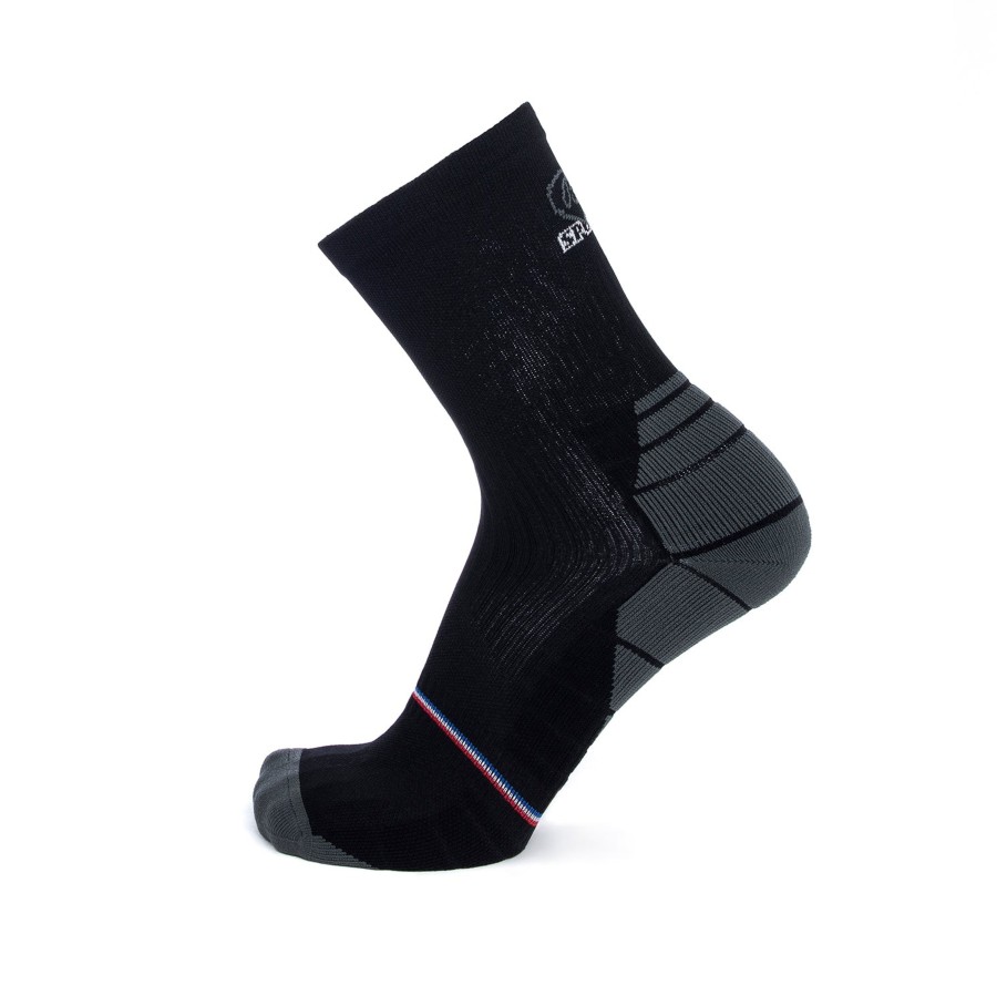 Online Chaussettes Cyclisme Noir-Gris Femme