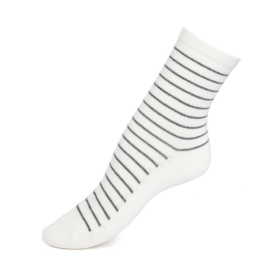 Clearance Les Marinieres Blanc Gris Brillo Femme