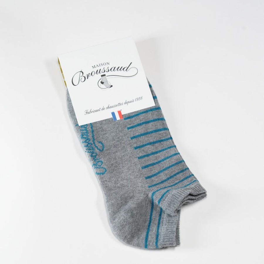 Wholesale Les Rayees Gris Bleu Homme