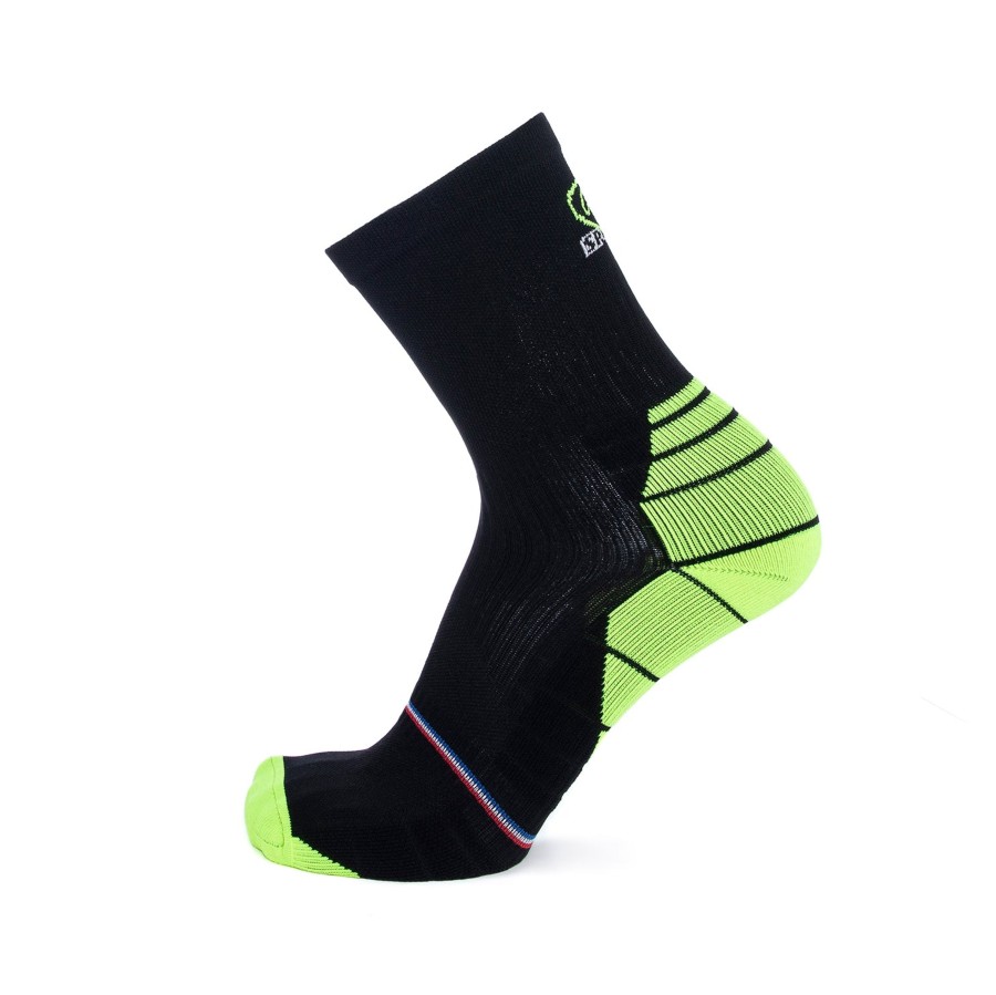 Online Chaussettes Cyclisme Noir-Jaune Femme