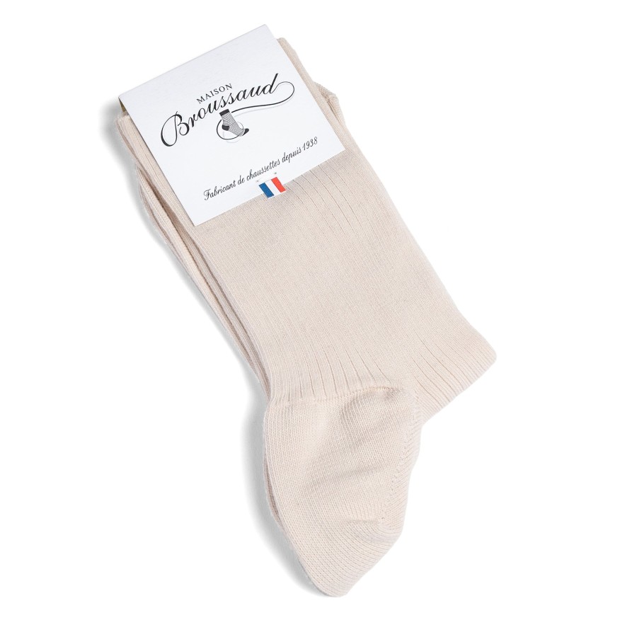 Hot Chaussettes Non-Comprimantes Beiges Homme