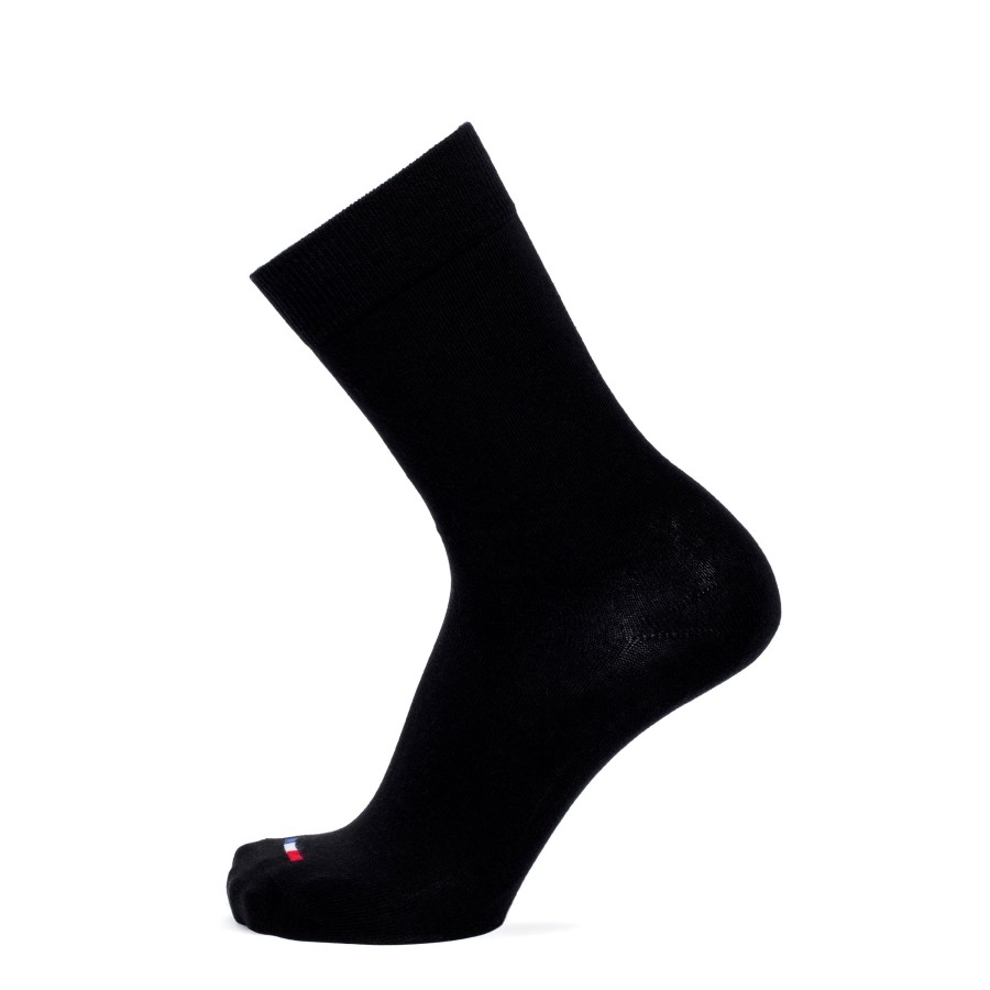 Wholesale Chaussettes Unies Noires Homme